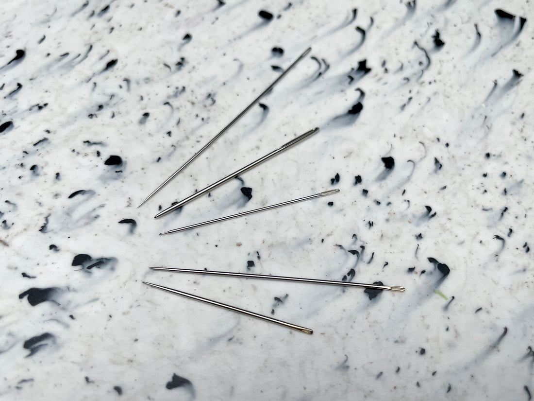 Sewing needles for visible mending: where to start