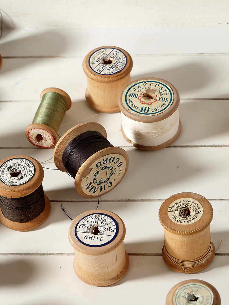 vintage and antique cotton spools