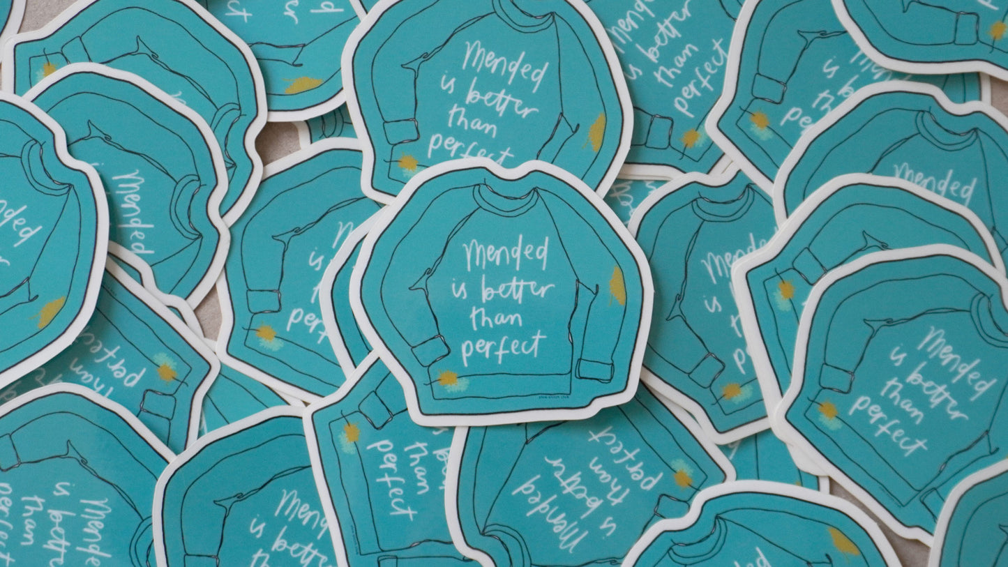 visible mending stickers