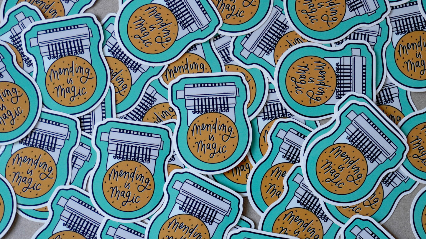 visible mending stickers speedweve darning loom