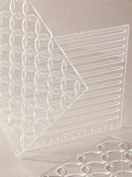 acrylic sashiko stitching template for sashiko visible mending