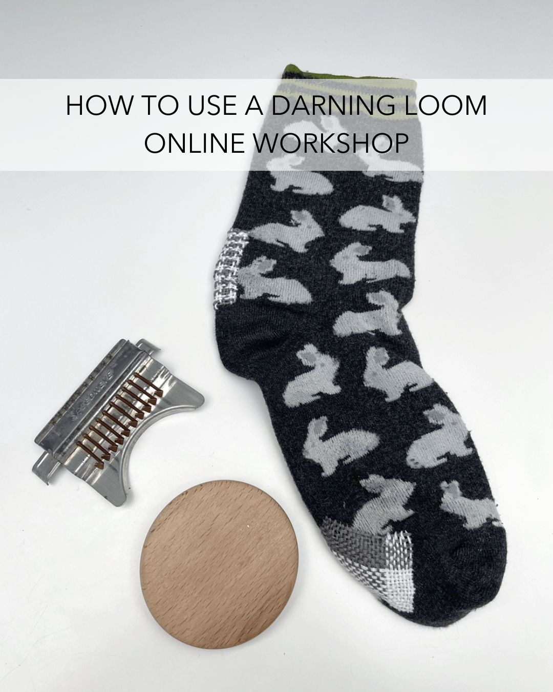 how to use a darning loom for visible mending