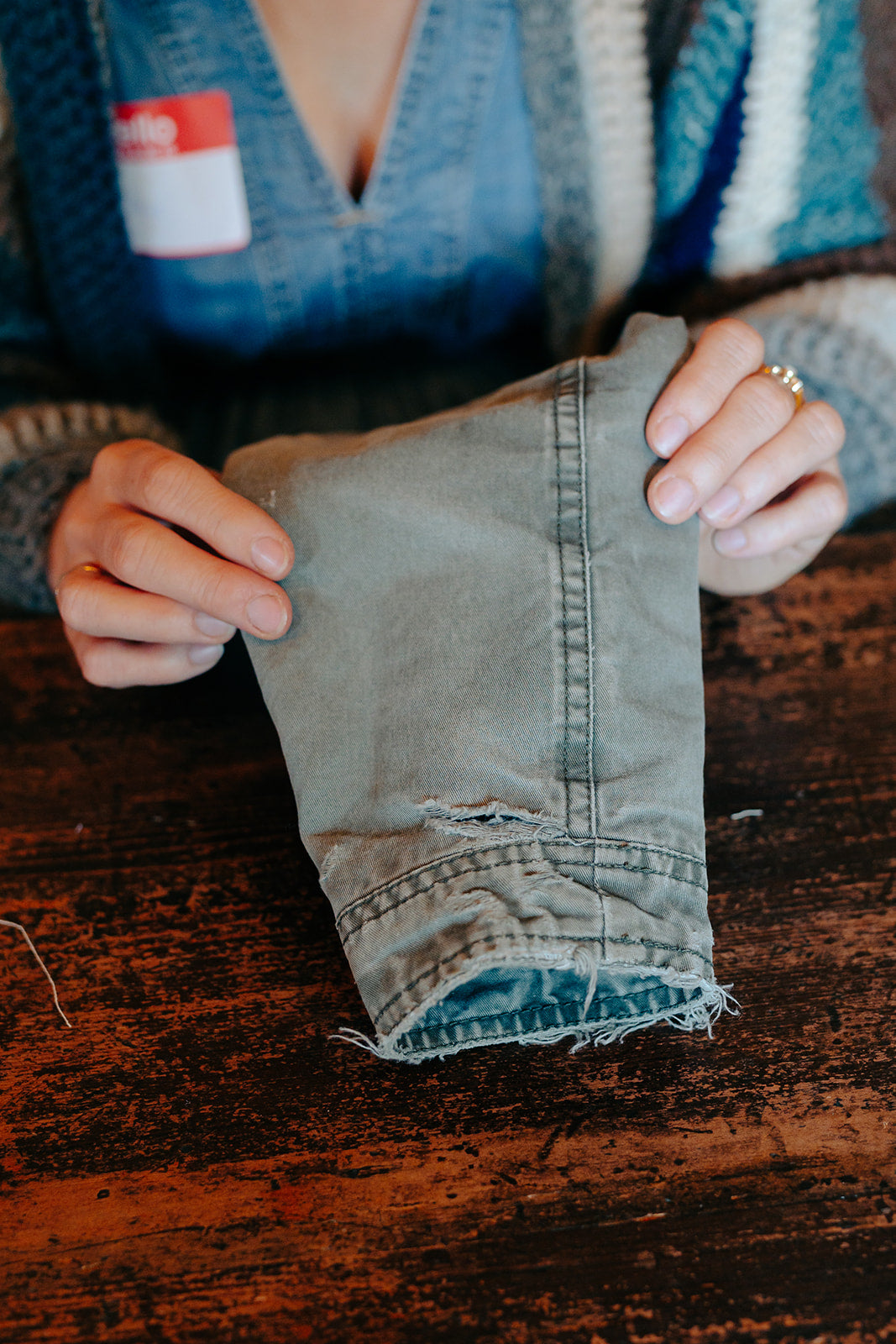 Introduction to visible mending with sashiko @ Millie Moon, Frome