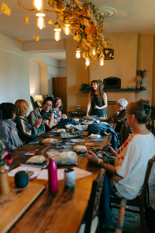 Introduction to visible mending with darning @ Millie Moon, Frome
