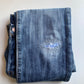 visible mending denim repair