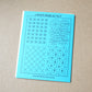 Wren Bird Arts washable mending transfers for sashiko blue pack