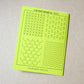 Wren Bird Arts washable mending transfers for sashiko neon green pack
