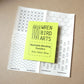 Wren Bird Arts washable mending transfers for sashiko neon green pack