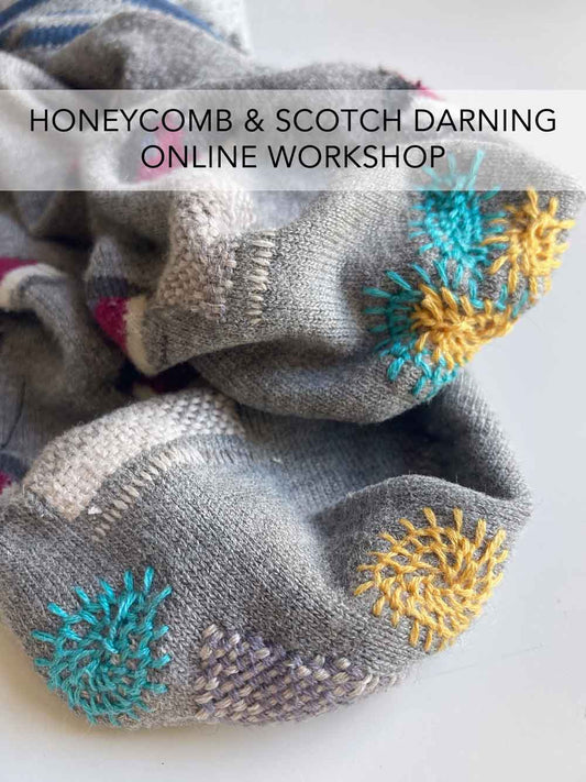 Introduction to honeycomb and scotch darning - online workshop