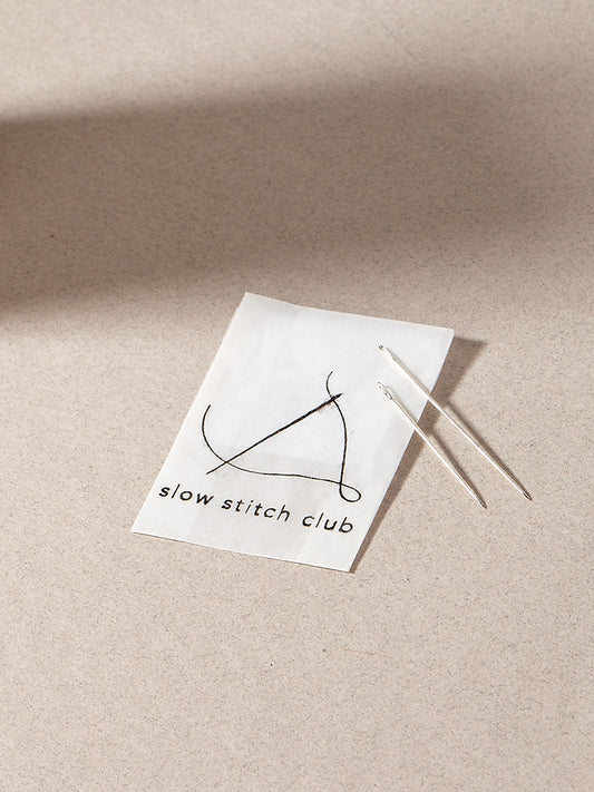 sashiko needles for visible mending slow stitch club
